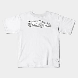 One-1 Wireframe Kids T-Shirt